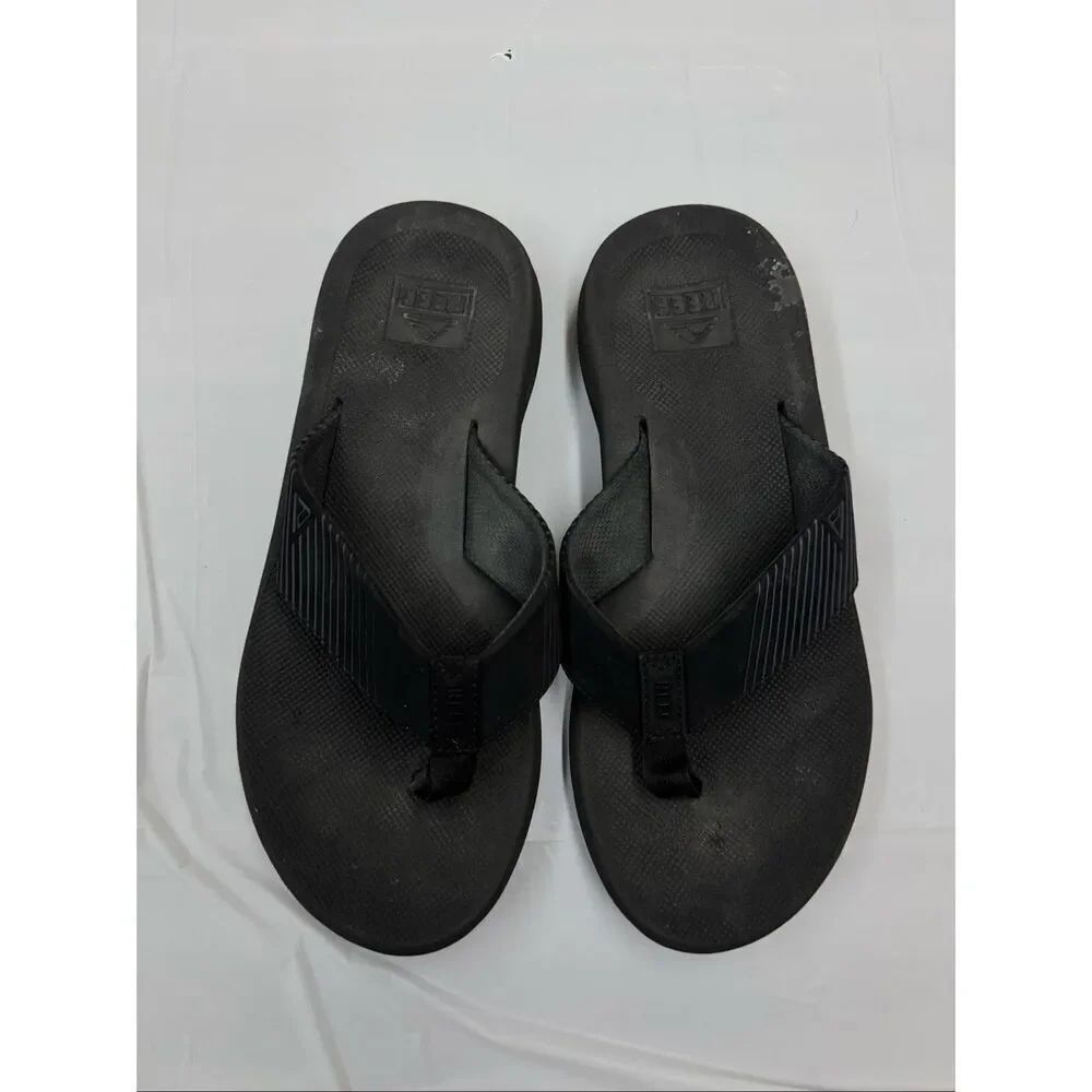 Reef Black Phantom II Flip Flops Size 10 Mens